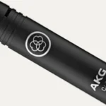 AKG C430 condenser microphone for drum overheads and cymbal capture