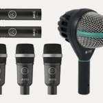 Complete AKG Rhythm Pack drum mic set including kick, snare, tom and overhead microphones