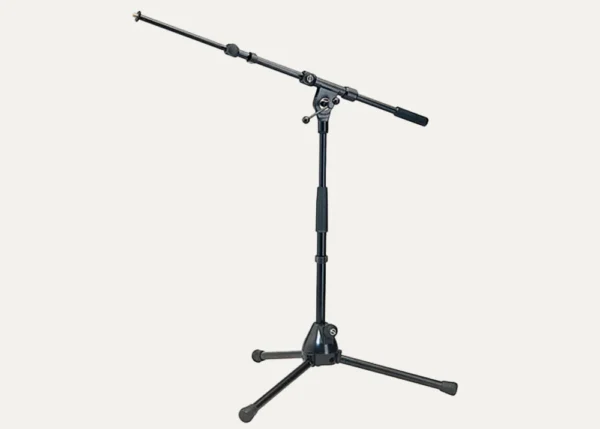 microphone stand with boom arm for stage, studio and event hire