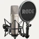 rode nt1-a condenser microphone with shock mount and pop filter