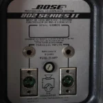 Bose 802 Series II rear panel inputs connections and impedance details