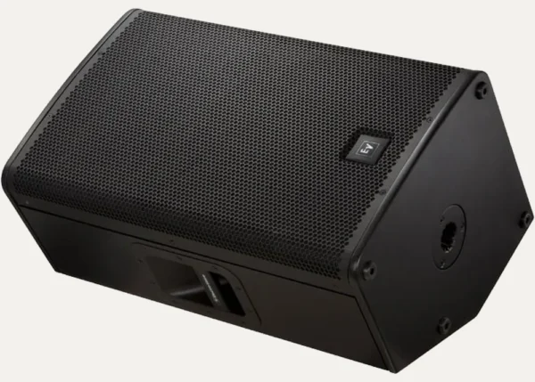 Electro-Voice ELX115 passive PA speaker shown on its side as a floor monitor