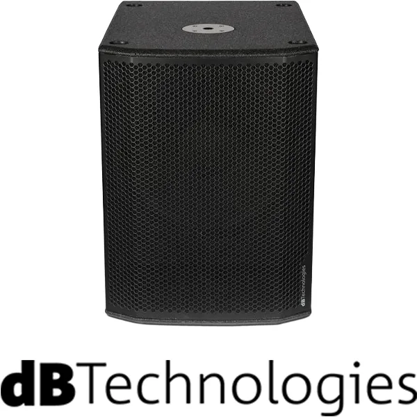 dBTechnologies SUB 615 active 15 inch subwoofer hire for PA sound systems