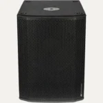 Front view of dBTechnologies SUB 615 active subwoofer for event sound hire