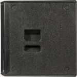 Side view of dBTechnologies SUB 615 subwoofer showing built-in carry handles