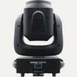 Rear view of Equinox Vortex moving head light showing display and connections