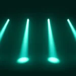 Green beam effect from Equinox Vortex moving head lights
