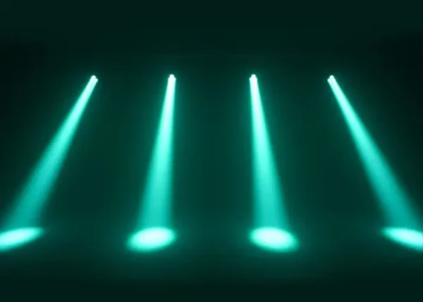 Green beam effect from Equinox Vortex moving head lights