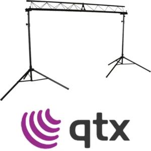 QTX 3m triangle lighting truss system with tripod stands for event lighting hire