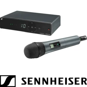 Sennheiser XSW 1-825-E wireless microphone system with handheld mic and receiver for event hire