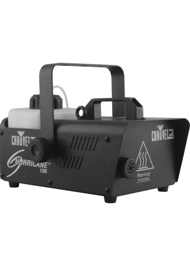 Chauvet Hurricane 1200 smoke machine for adding haze and atmosphere to event lighting setups